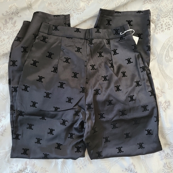 Soft Textured Satin Lounge Pants! NWT! - Picture 4 of 6